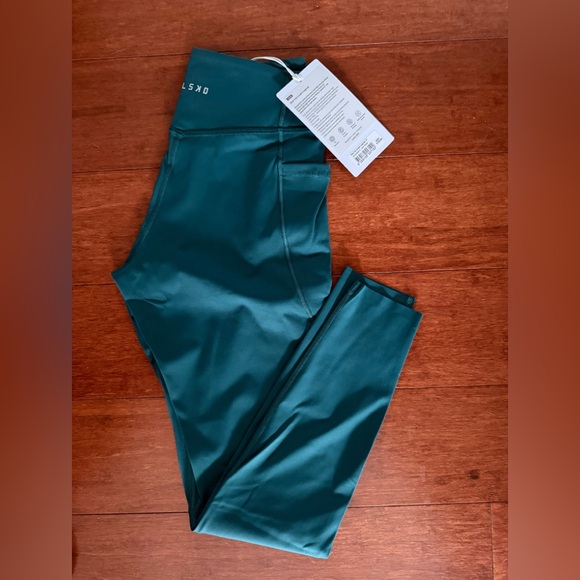 NWT LSKD ELITE FULL LENGTH LEGGINGS Dark Moss Green S